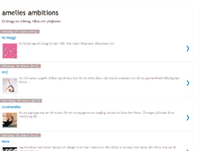 Tablet Screenshot of ameliesambitions.blogspot.com