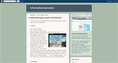 Desktop Screenshot of informationinspiration.blogspot.com