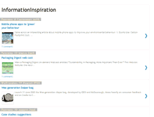Tablet Screenshot of informationinspiration.blogspot.com