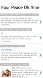 Mobile Screenshot of fourpeace-ohnine.blogspot.com