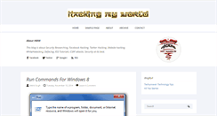 Desktop Screenshot of hackingmyworld.blogspot.com