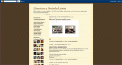 Desktop Screenshot of literaturaysociedad2009.blogspot.com