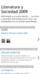 Mobile Screenshot of literaturaysociedad2009.blogspot.com