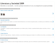 Tablet Screenshot of literaturaysociedad2009.blogspot.com