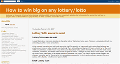 Desktop Screenshot of lottery-howtowinthelottery.blogspot.com