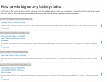 Tablet Screenshot of lottery-howtowinthelottery.blogspot.com