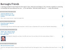 Tablet Screenshot of burroughsfriends.blogspot.com