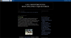 Desktop Screenshot of discipline-equestre.blogspot.com