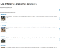 Tablet Screenshot of discipline-equestre.blogspot.com