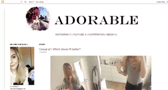 Desktop Screenshot of adoorablee.blogspot.com