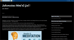 Desktop Screenshot of godsconsciousmind.blogspot.com