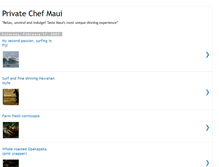 Tablet Screenshot of privatechefmaui.blogspot.com