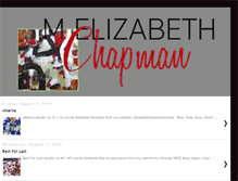 Tablet Screenshot of melizabethchapman.blogspot.com