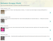 Tablet Screenshot of michelesscrappyworld.blogspot.com