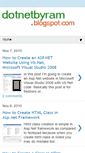Mobile Screenshot of dotnetbyram.blogspot.com