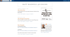 Desktop Screenshot of mattmaxwell3dengine.blogspot.com