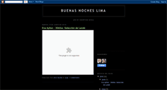 Desktop Screenshot of buenasnocheslima.blogspot.com