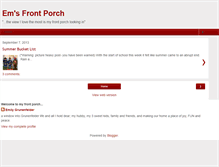 Tablet Screenshot of emsfrontporch.blogspot.com