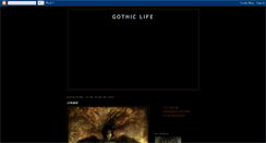 Desktop Screenshot of gothiclifeandgothicmetal.blogspot.com