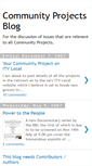 Mobile Screenshot of community-projects.blogspot.com