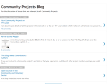 Tablet Screenshot of community-projects.blogspot.com