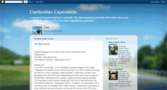 Desktop Screenshot of cambodianexperince.blogspot.com