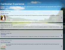 Tablet Screenshot of cambodianexperince.blogspot.com