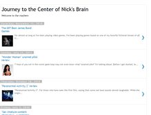 Tablet Screenshot of insidenicksbrain.blogspot.com