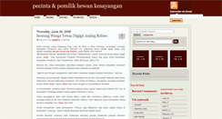 Desktop Screenshot of hewan-kesayangan.blogspot.com