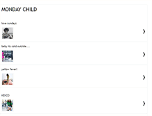 Tablet Screenshot of mondaychild.blogspot.com