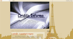 Desktop Screenshot of jornalciridiao.blogspot.com