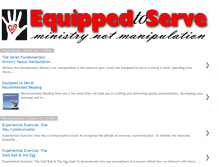 Tablet Screenshot of equippedtoserve.blogspot.com