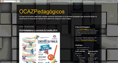 Desktop Screenshot of ocazpedagogicos.blogspot.com