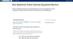 Desktop Screenshot of abdominal-trainer-reviews.blogspot.com