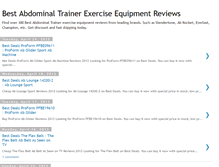 Tablet Screenshot of abdominal-trainer-reviews.blogspot.com