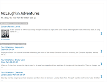 Tablet Screenshot of mclaughlinadventures.blogspot.com