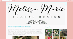 Desktop Screenshot of melissamariefloraldesign.blogspot.com