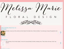 Tablet Screenshot of melissamariefloraldesign.blogspot.com