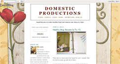 Desktop Screenshot of domesticproductions.blogspot.com