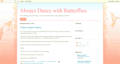 Desktop Screenshot of alwaysdancewithbutterflies.blogspot.com