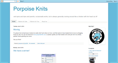 Desktop Screenshot of porpoiseknits.blogspot.com