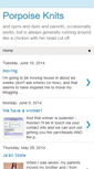 Mobile Screenshot of porpoiseknits.blogspot.com