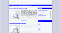 Desktop Screenshot of kerjalowongan.blogspot.com