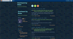 Desktop Screenshot of overheardbyshlee.blogspot.com