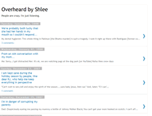 Tablet Screenshot of overheardbyshlee.blogspot.com