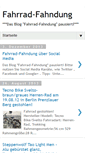 Mobile Screenshot of fahrrad-fahndung.blogspot.com