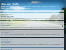 Tablet Screenshot of clearwayhealth.blogspot.com