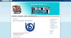 Desktop Screenshot of educationsector4u.blogspot.com