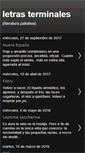 Mobile Screenshot of letrasterminales.blogspot.com