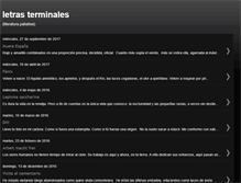 Tablet Screenshot of letrasterminales.blogspot.com